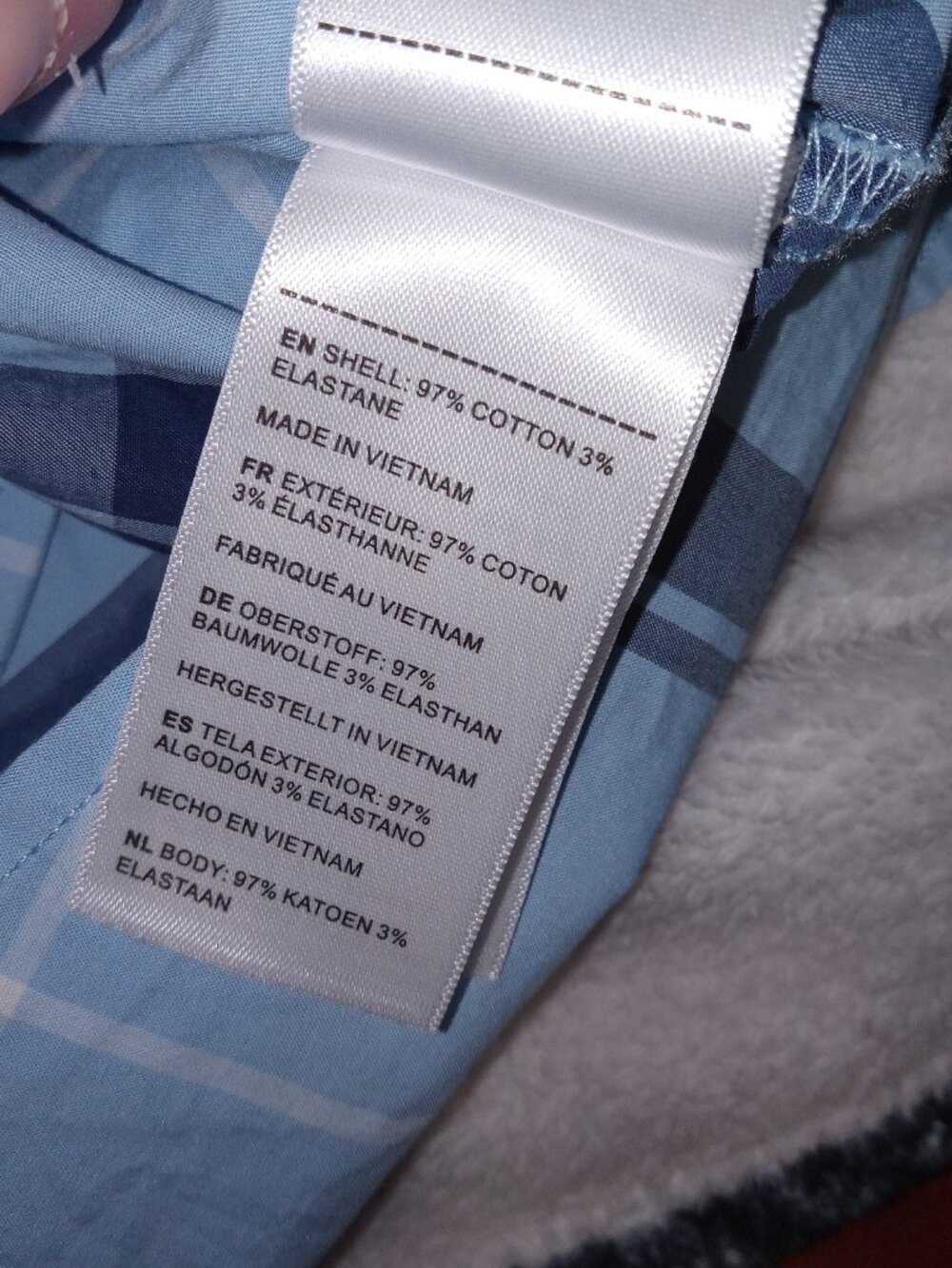 UNTUCKit Women's Plaid Cotton Short Sleeve Caroline Shirt Dress Blue Size 6 - Picture 15 of 15